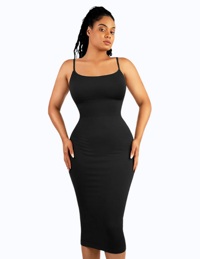 Sleeveless Bodycon Shaping Midi Dress Winteres