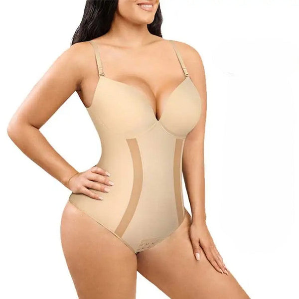 One-Piece High Waist Slimming Black Bodysuit – Shapewear Winteres