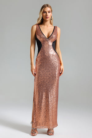 Victoire Sequin Maxi Dress