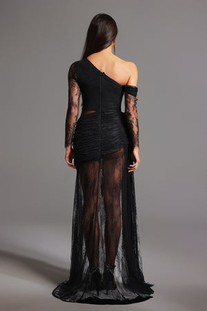 Marianna Mesh Lace Maxi Dress
