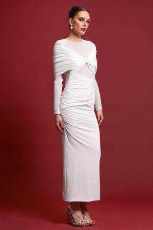 Opaline Mesh Maxi Dress