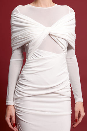 Opaline Mesh Maxi Dress