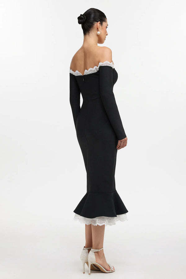 Robe longue fendue Xynia