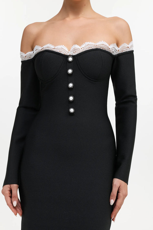 Robe longue fendue Xynia