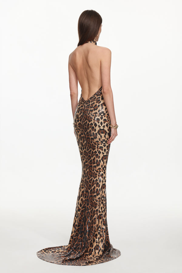 Jehanne Sequin Maxi Dress