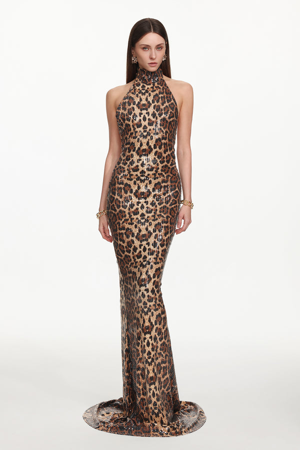 Jehanne Sequin Maxi Dress