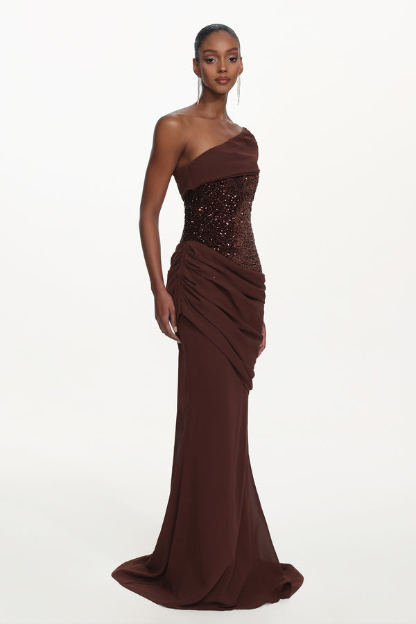 Madeleine Sequin Maxi Dress
