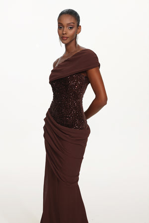 Madeleine Sequin Maxi Dress