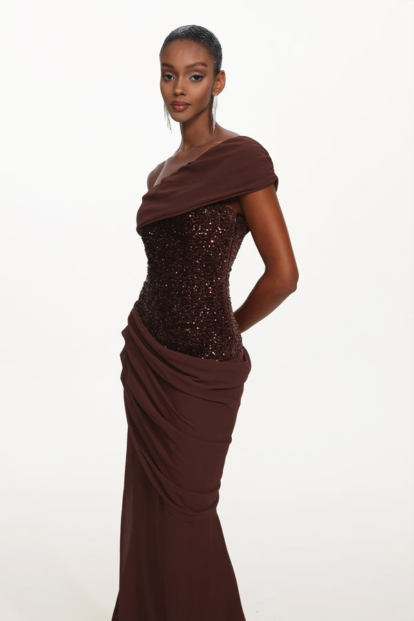 Madeleine Sequin Maxi Dress