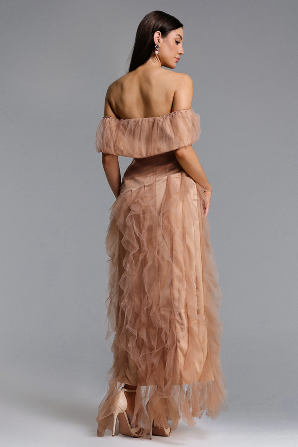 Lysiane Tulle Maxi Dress