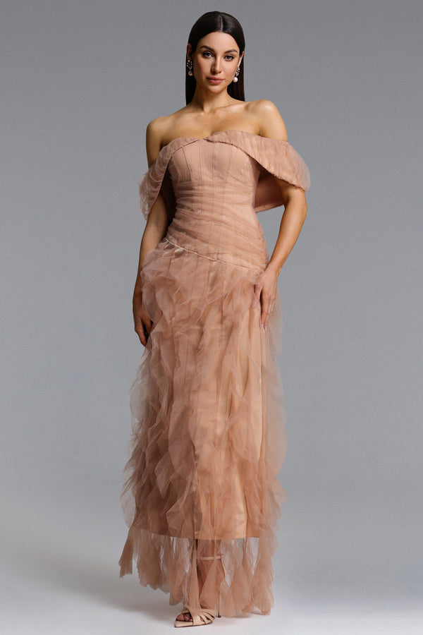 Lysiane Tulle Maxi Dress
