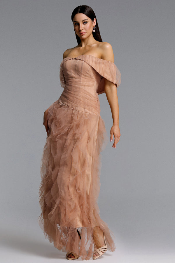 Lysiane Tulle Maxi Dress