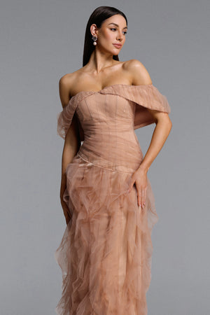 Lysiane Tulle Maxi Dress