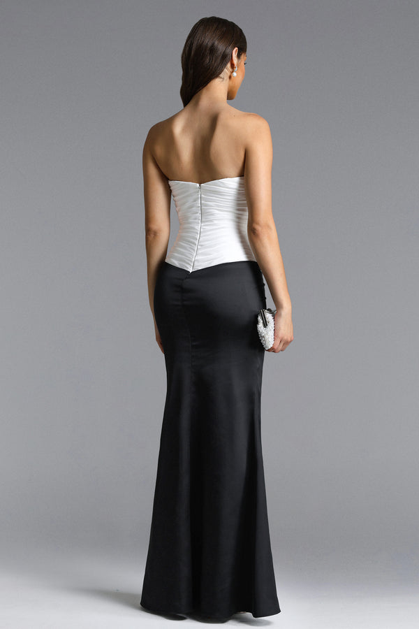 Hermeline Satin Maxi Dress