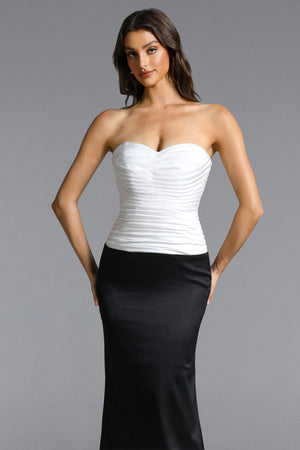 Hermeline Satin Maxi Dress