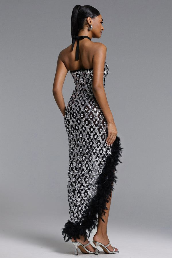 Roberta Sequin Maxi Dress