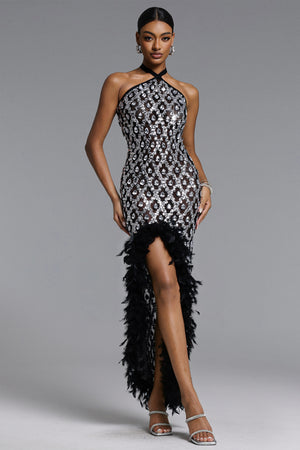 Roberta Sequin Maxi Dress