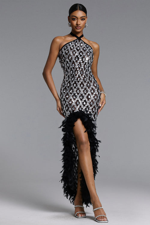 Roberta Sequin Maxi Dress