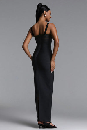 Fallon Black Bandage Dress