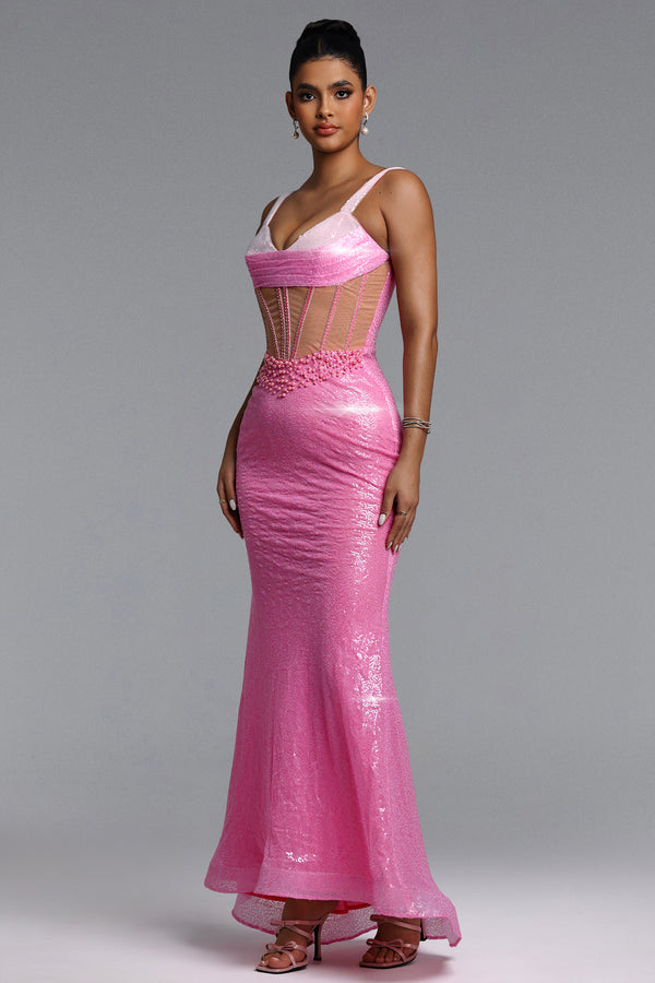 Eleonore Sequin Maxi Dress