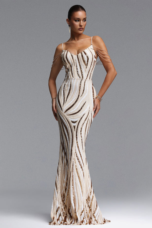 Clothilde Sequin Maxi Dress