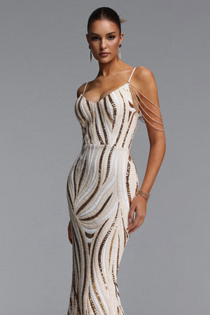 Clothilde Sequin Maxi Dress
