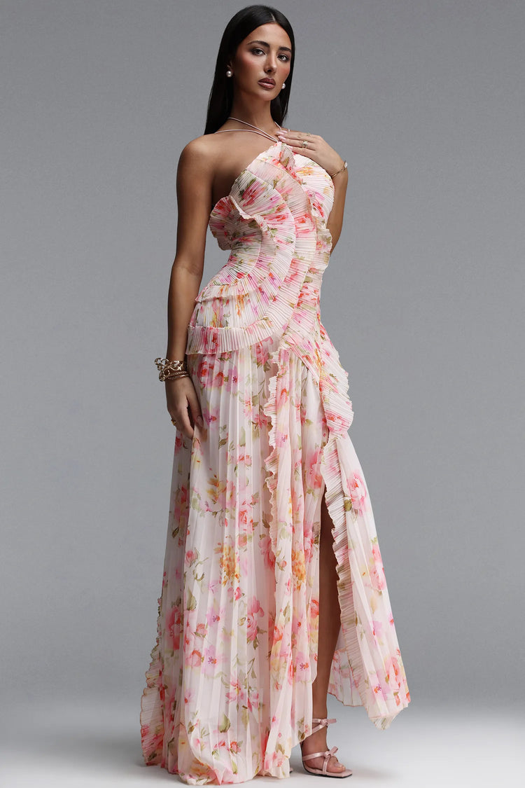 Robe longue asymétrique Cala