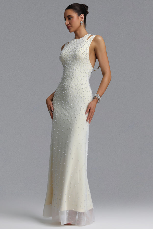 Loriana Mesh Maxi Dress