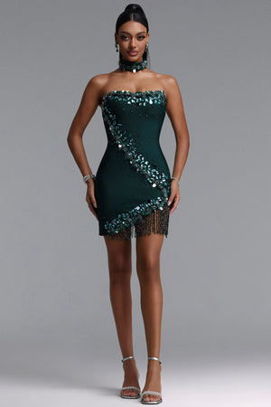 Melina Bandage Sequin Mini Dress