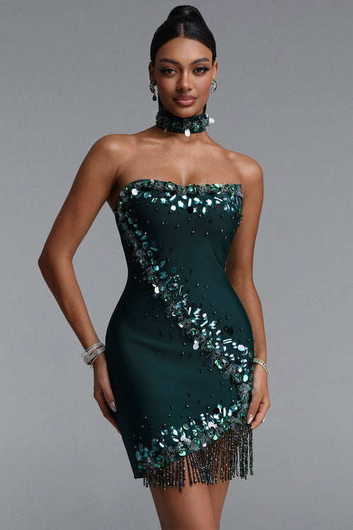 Melina Bandage Sequin Mini Dress
