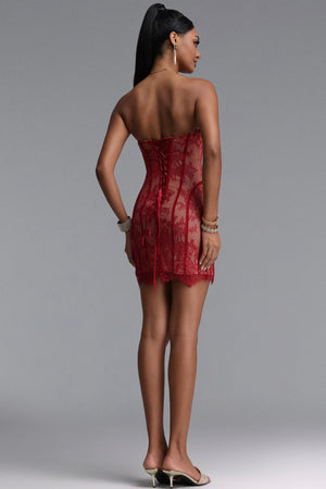 Jacinthe Lace Mini Dress