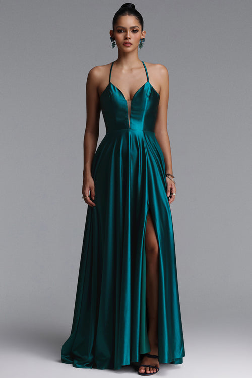 Quitterie Satin Maxi Dress