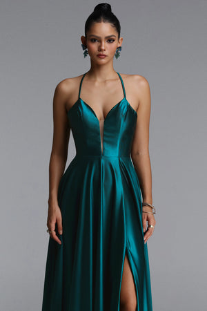 Quitterie Satin Maxi Dress