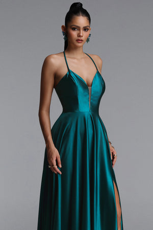 Quitterie Satin Maxi Dress