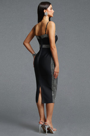 Pia Bandage Woven Midi Dress