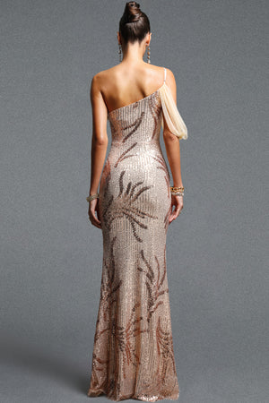 Natalina Sequin Maxi Dress