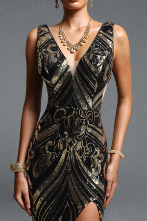 Nerina Sequin Maxi Dress