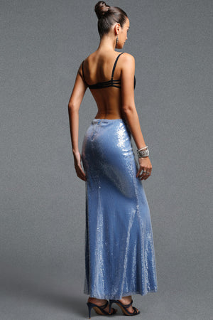 Nicolina Lace Sequin Maxi Dress