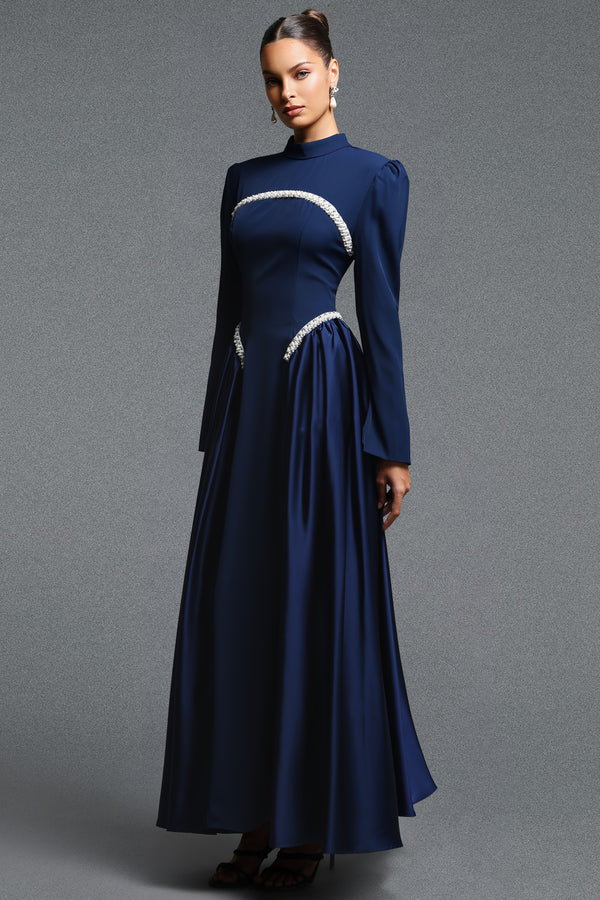 Olympia Satin Maxi Dress