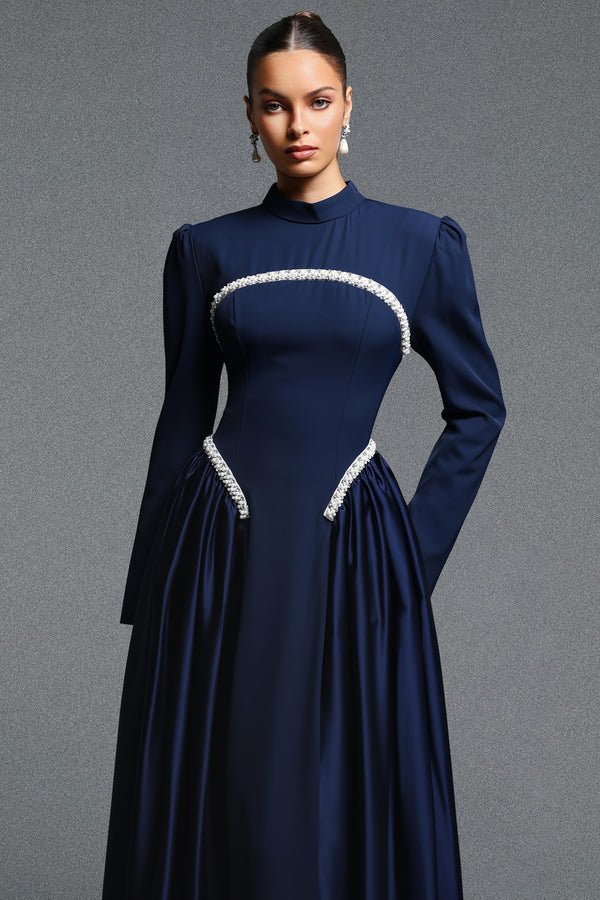 Olympia Satin Maxi Dress
