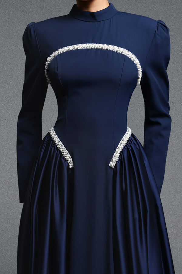 Olympia Satin Maxi Dress