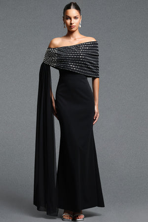 Oleana Chiffon Maxi Dress