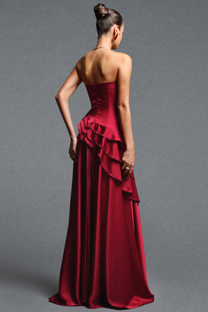Odelia Satin Maxi Dress