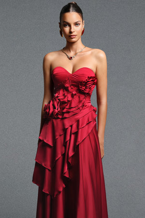 Odelia Satin Maxi Dress