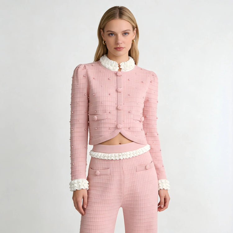 Couture Beaded Knit Suit Winteres