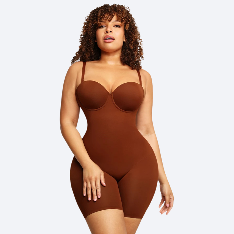 Seamless Bodysuit Shapewear – Open Crotch, Breathable Body Shaper Winteres