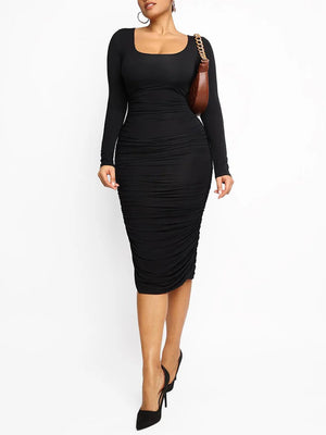 Evening Shapewear Maxi Dress – Bodycon Slimming Dress Winteres