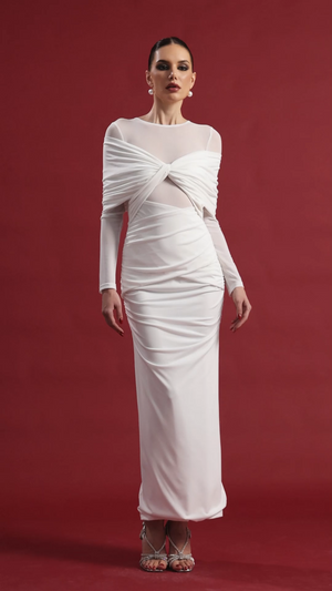 Opaline Mesh Maxi Dress