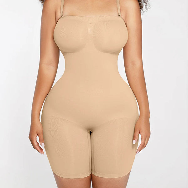 Full Body Shaper Strapless Shapewear Seamless Bodysuit with Tummy Control Winteres