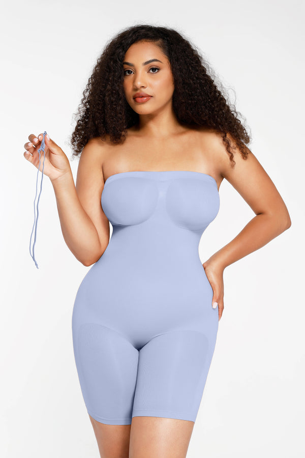 Full Body Shaper Strapless Shapewear Seamless Bodysuit with Tummy Control Winteres